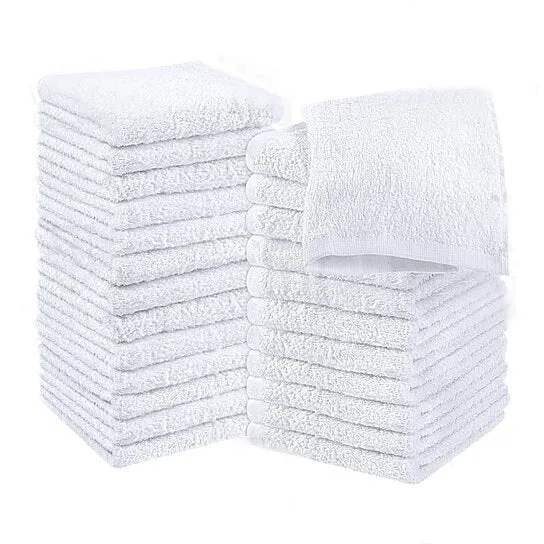 12-Pack: Absorbent 100% Cotton Kitchen Dish Cloths