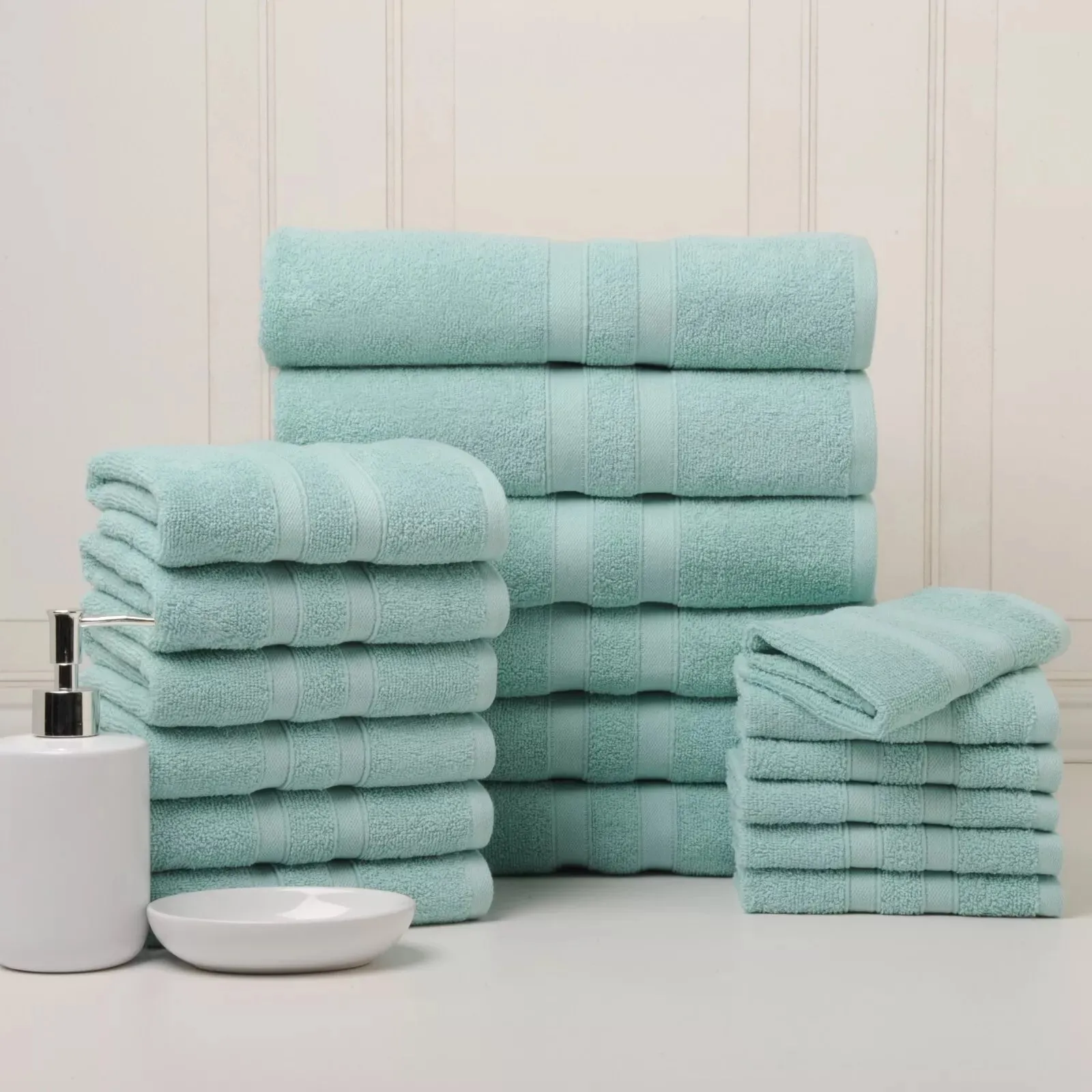 18-Piece Set: Bibb Home `Egyptian Cotton Towel Set