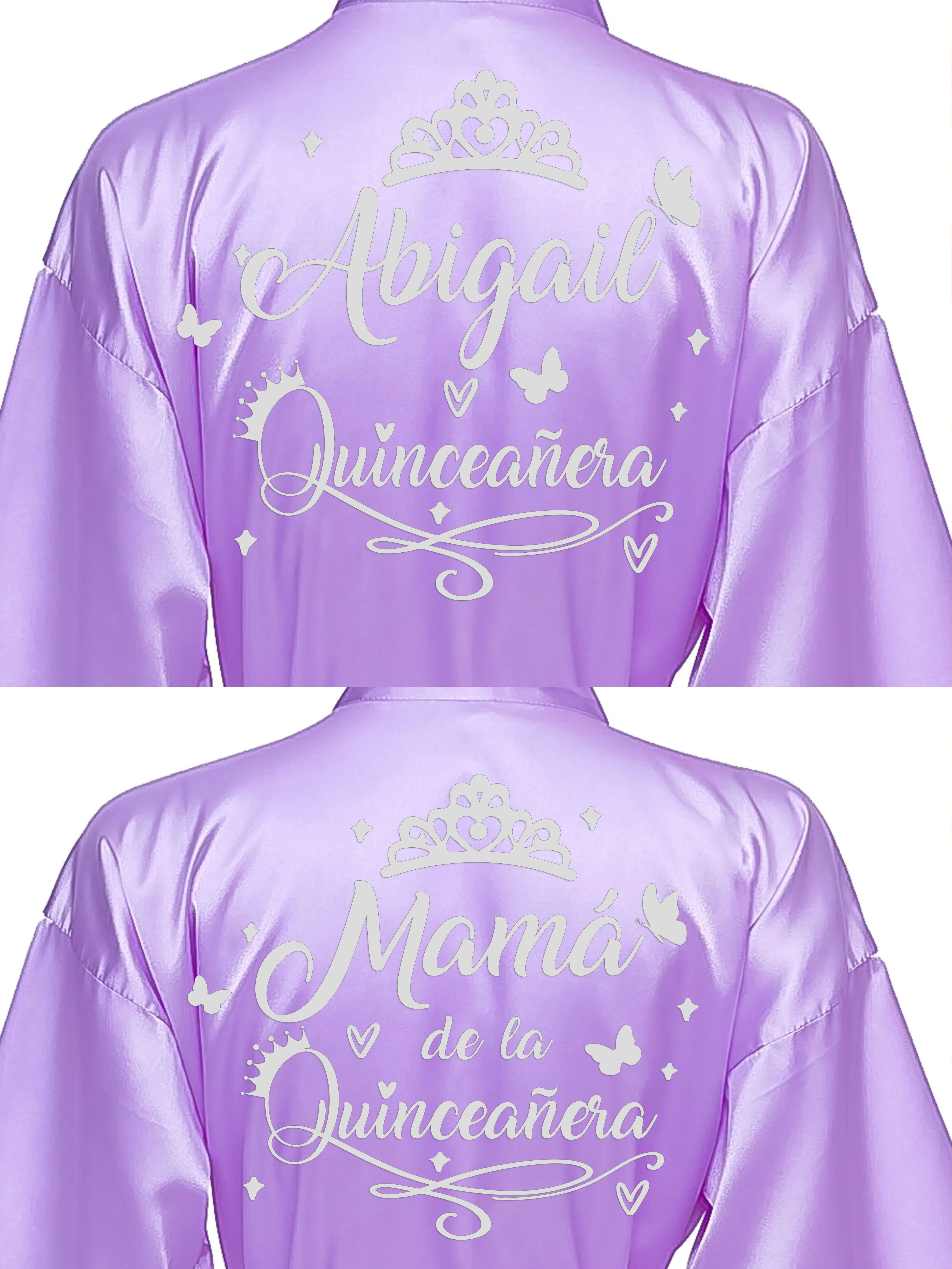 2 Batas quinceanera Lilac with Silver