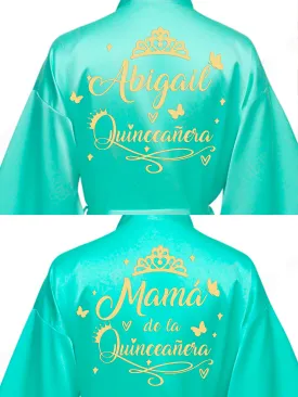 2 Batas quinceanera Mint with Gold