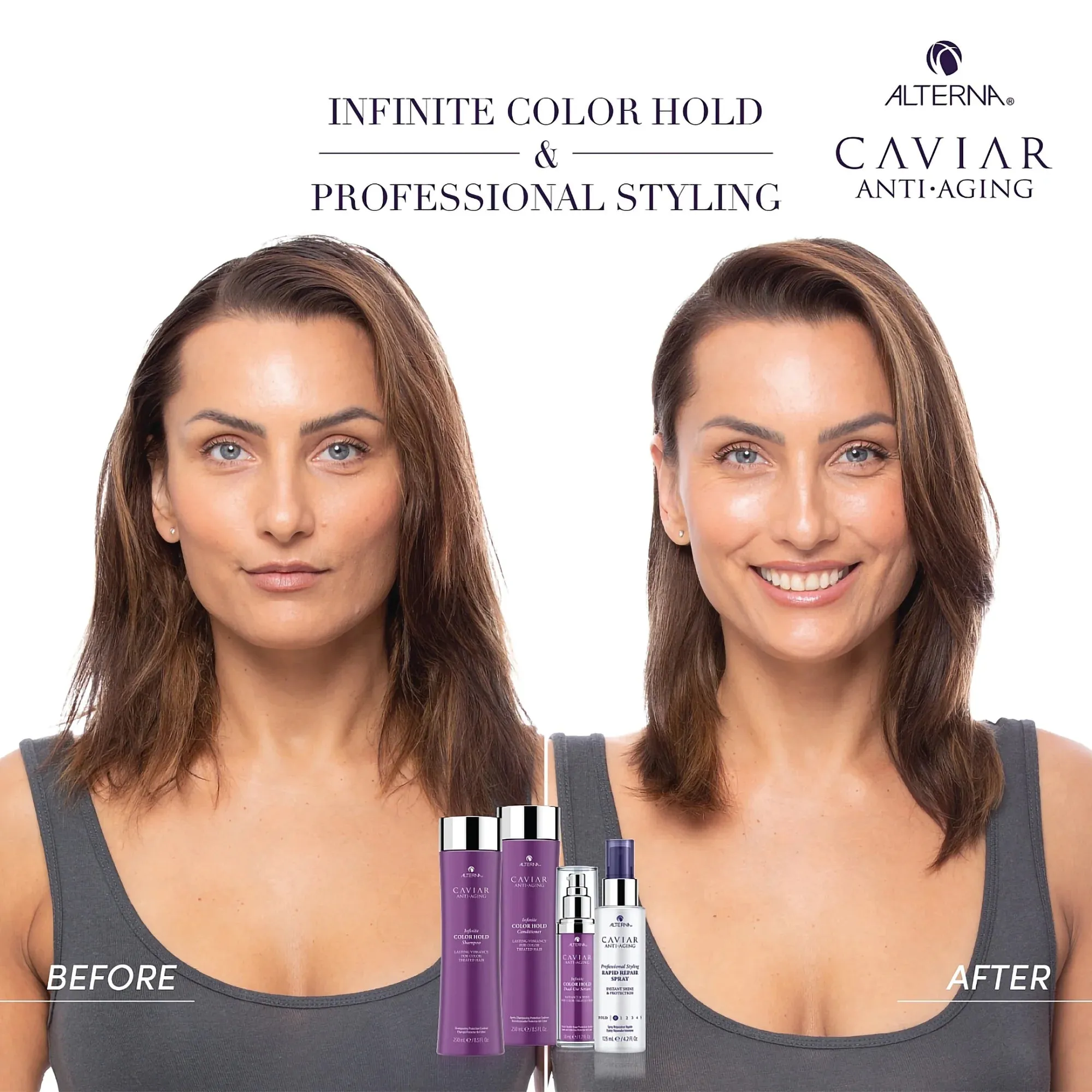 Alterna Caviar Anti-Aging Infinite Color Hold Shampoo and Conditioner Liter Bundle ($162 Value)