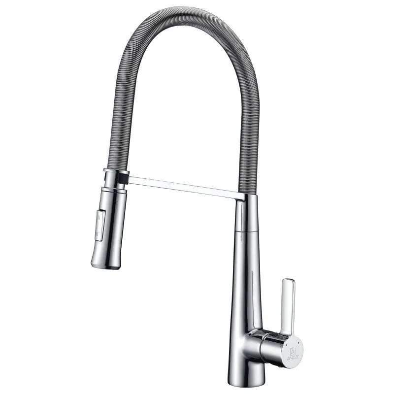 ANZZI Apollo Single Handle Pull-Down Sprayer Kitchen Faucet