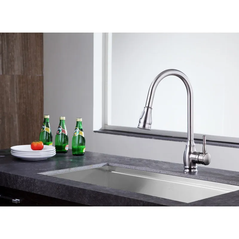 ANZZI Bell Single-Handle Pull-Out Sprayer Kitchen Faucet