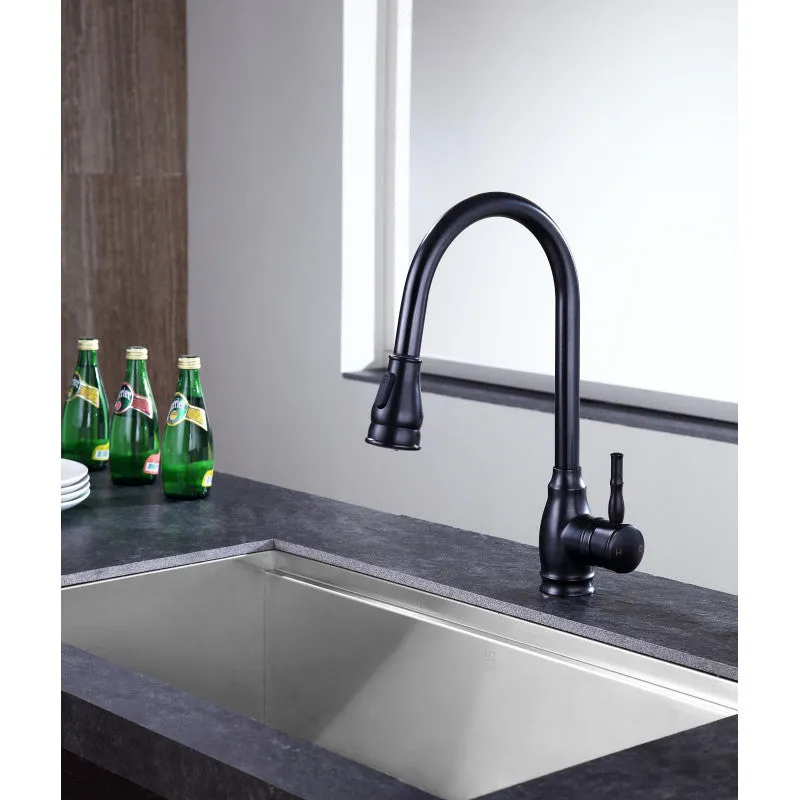 ANZZI Bell Single-Handle Pull-Out Sprayer Kitchen Faucet