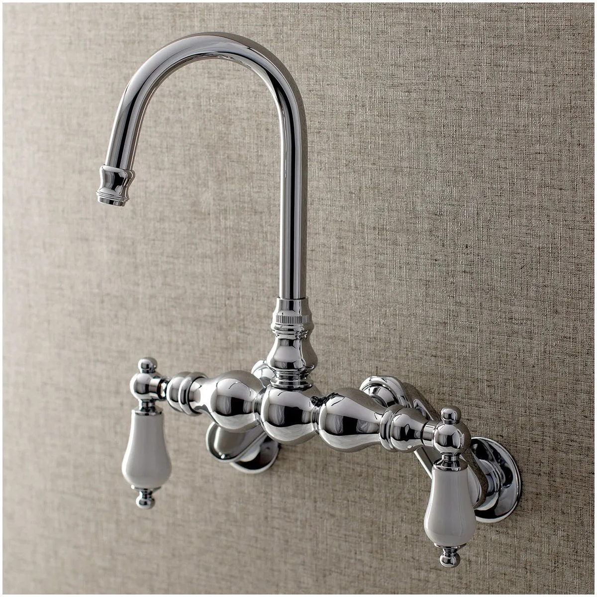 Aqua Vintage AE83TX-P Adjustable Center Wall Mount Tub Faucet