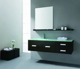 Aquamoon Janeiro 59 Modern Bathroom Vanity Set - Espresso