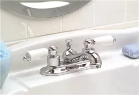 Ashbury Bathroom Faucet Two Handle Chrome' With Pop Up