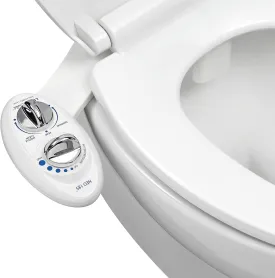 Bidet - Self-Cleaning, Dual Nozzle, Non-Electric Bidet Attachment for Toilet Seat, Adjustable Water Pressure