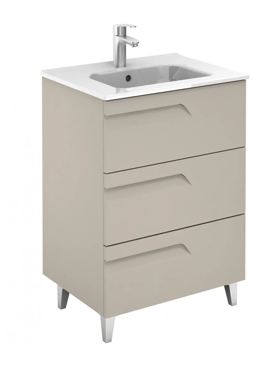 Brava Floor Standing Vanity Unit Smokey Matt 600mm / 800mm