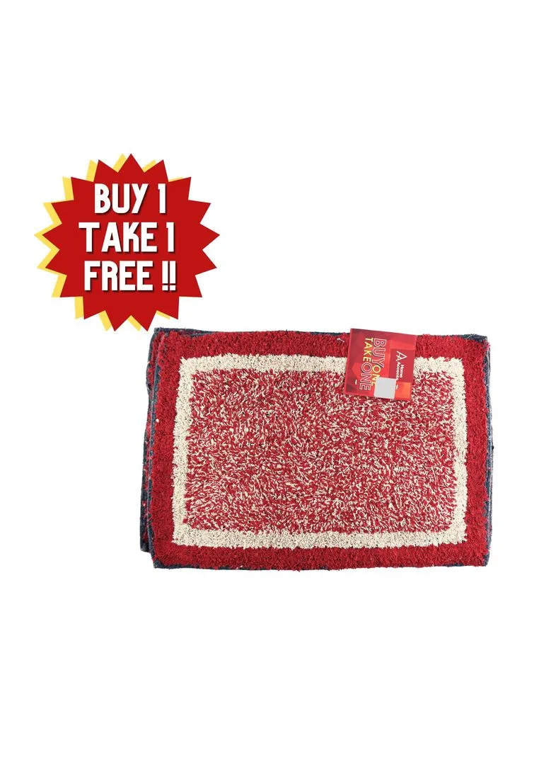 Buy 1 Take 1 Cotton Rectangular Bath Mat - 40 x 60cm