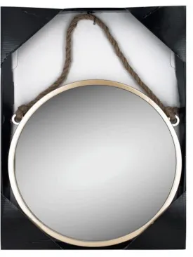 Champagne Wall Mirror with Rope Hanger (Available in a pack of 6)