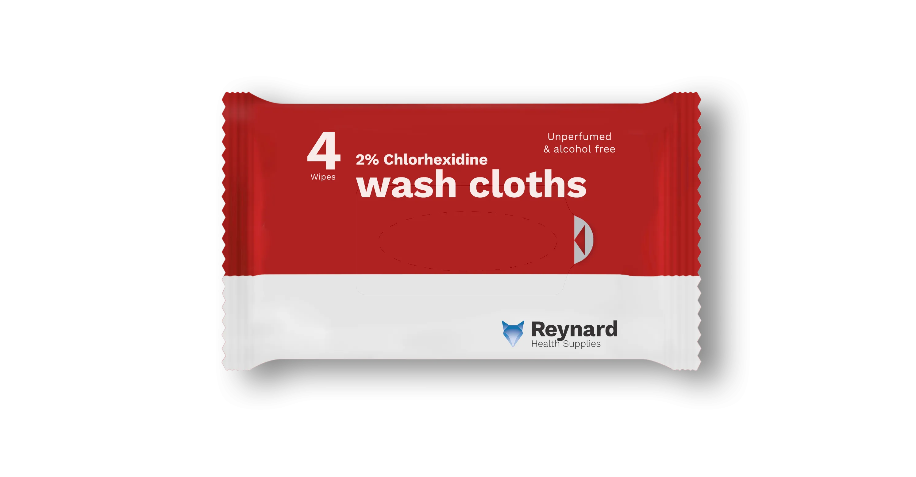 CHLORHEXIDINE 2% WASH CLOTHS BODY CLEANSING ALCOHOL FREE PACK OF 4