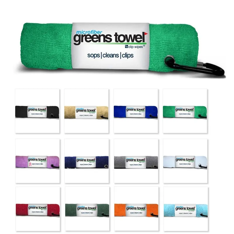 Clip Wipes Microfiber Golf Greens Towel