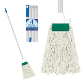 Cotton Floor Wet Mop w/ Scuff Remover