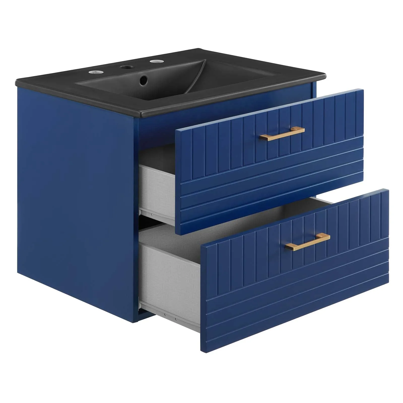 Daybreak 24" Bathroom Vanity Blue Black EEI-5820-BLU-BLK