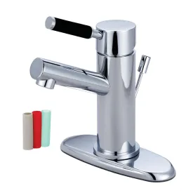 Fauceture FS8421DKL Kaiser Single-Handle Bathroom Faucet with Brass Pop-Up and Cover Plate