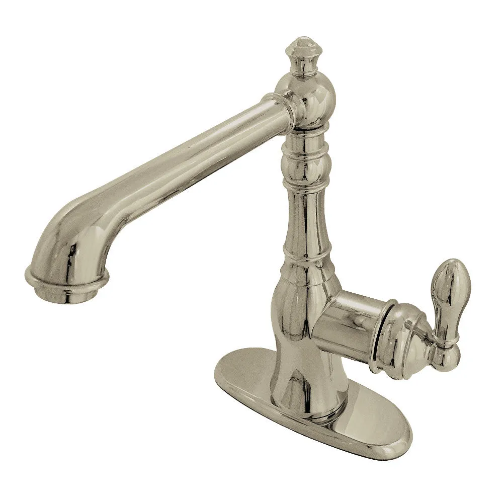 Fauceture FSY7201ACL American Classic Single-Handle Bathroom Faucet with Push Pop-Up and Cover Plate