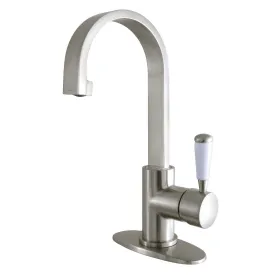 Fauceture LS8218DPL Paris Single-Handle Bathroom Faucet with Deck Plate & Drain