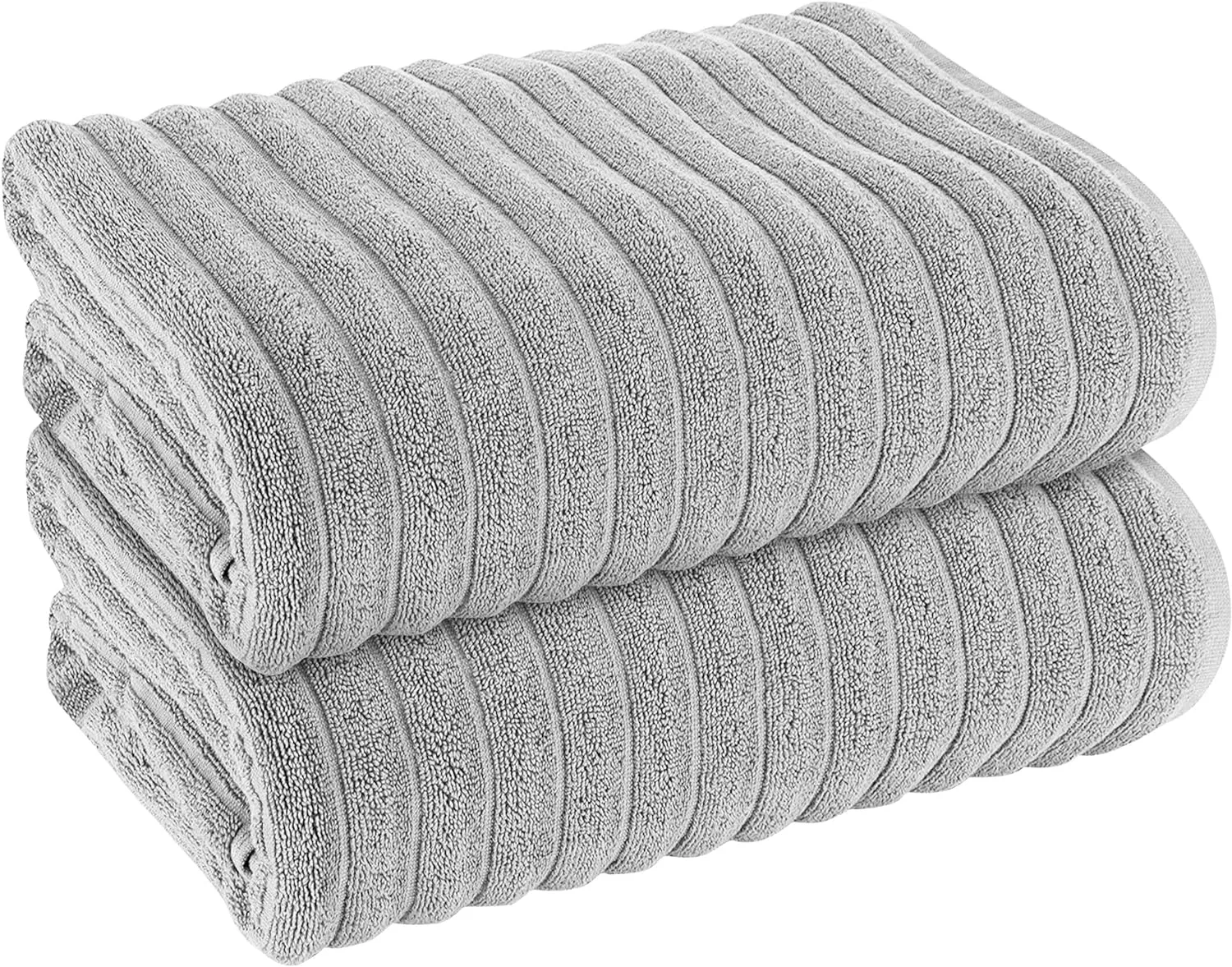 Hydro Cotton Ribbed Towels Highly Absorbent Luxurious Soft Lightweight Quick Dry, Jumbo Bath Sheet Packs & Towel Bale Sets Available by OLIVIA ROCCO