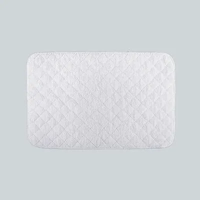 Indulgence White Quilted Tub Mat by Scandia Home