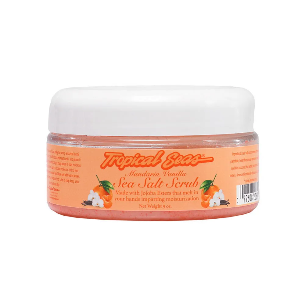 Land Shark Tropical Seas Mandarin Vanilla Sea Salt Scrub 9oz