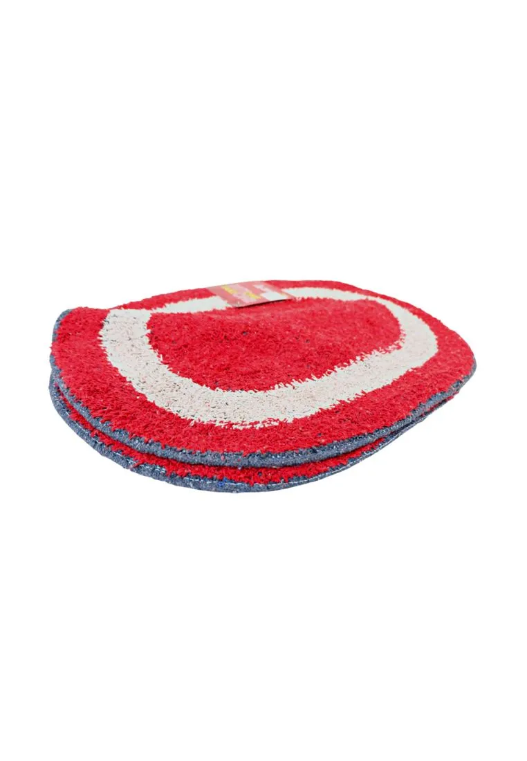 Landmark Buy 1 Take 1 Cotton Oval Bath Mat - Red 40 x 60cm (HAPM8009)