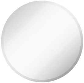 Large Simple Round 1 Inch Beveled Circle Wall Mirror Frameless 30 Inch Diameter Circular