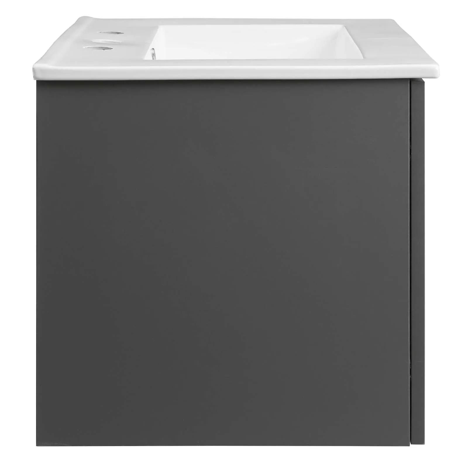 Maybelle 24" Wall-Mount Bathroom Vanity Gray White EEI-5379-GRY-WHI