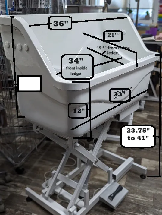 Medium Electric Acrylic Tub