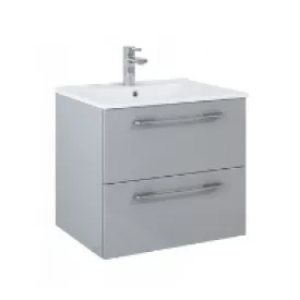 Otto Plus Light Gloss Grey Wall Hung Vanity Unit 500mm / 600mm