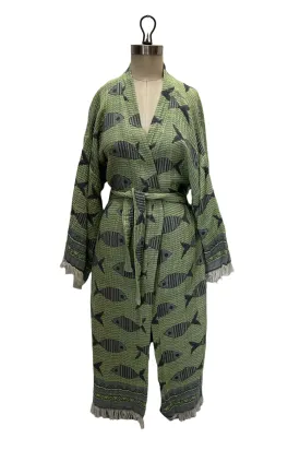 Pisces Robe in Green