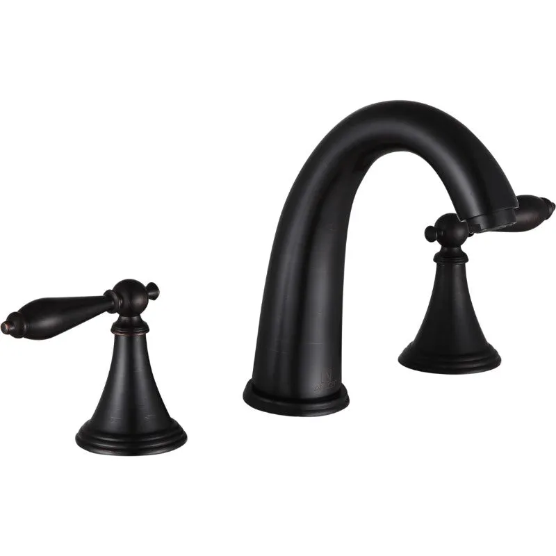 Queen Widespread Bathroom Faucet in Oil Rubbed Bronze