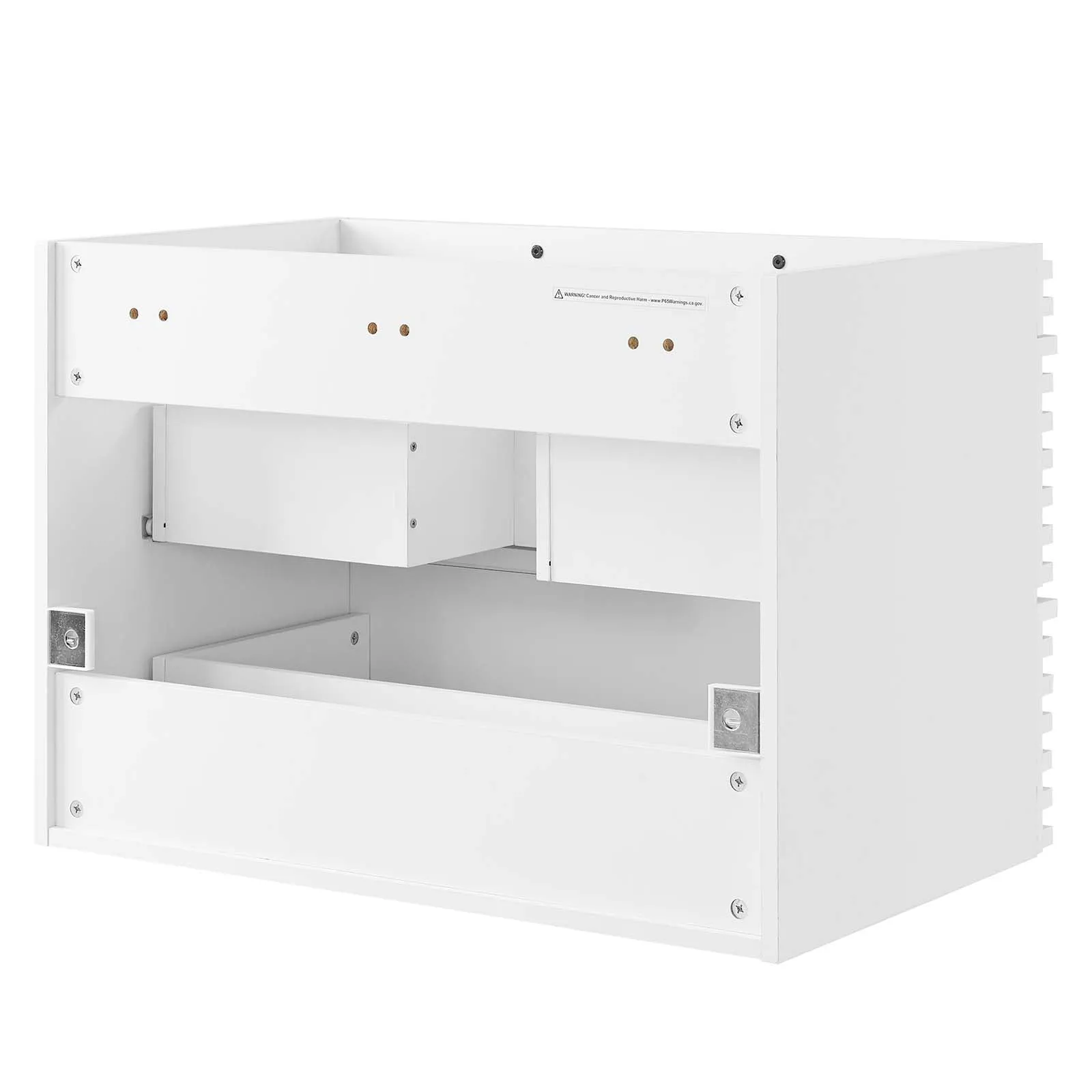 Render 30" Wall-Mount Bathroom Vanity Cabinet (Sink Basin Not Included) White EEI-4850-WHI