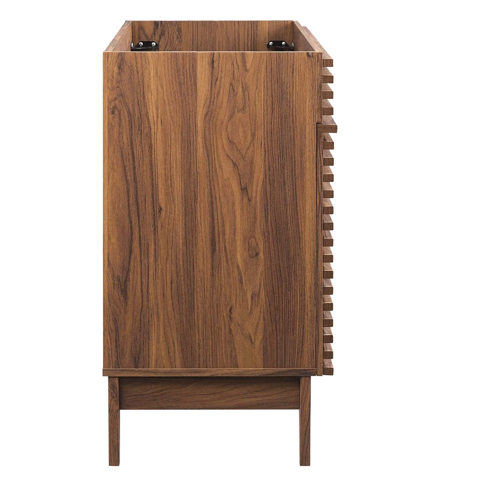 Render 48" Double Sink Compatible (Not Included) Bathroom Vanity Cabinet Walnut EEI-4342-WAL