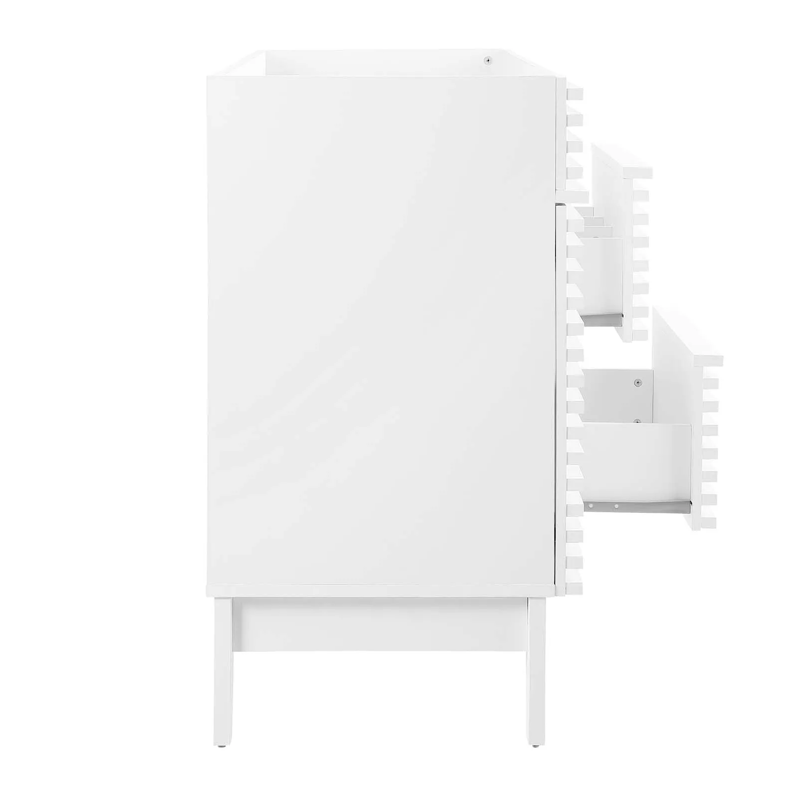 Render 48" Single Sink Compatible (not included) Bathroom Vanity Cabinet White EEI-4341-WHI