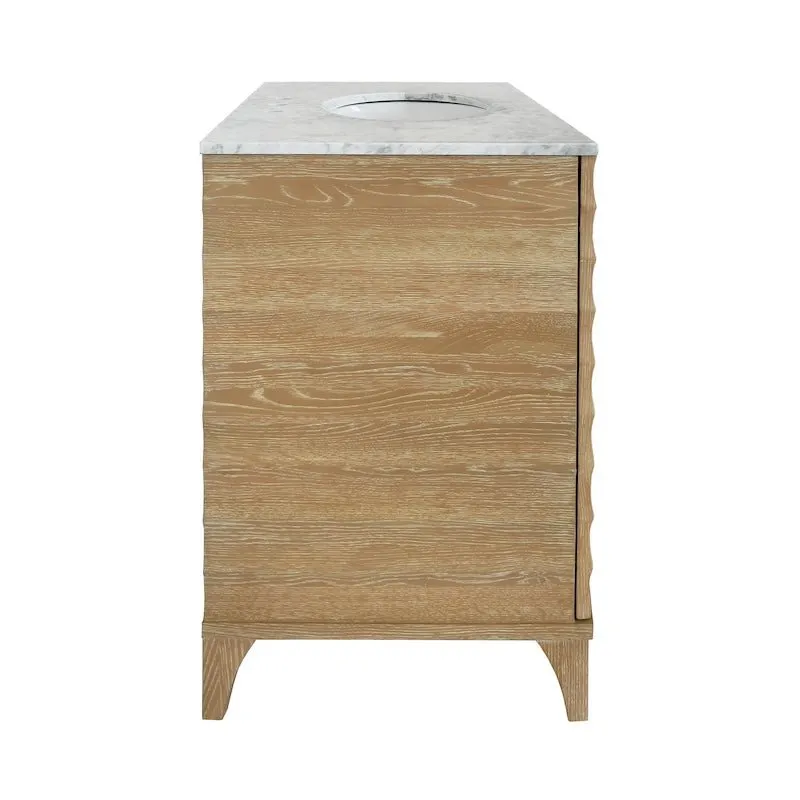 Rhodes Cerused Oak Bath Vanity by Worlds Away