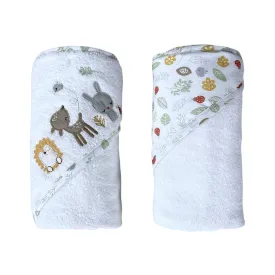 Silver Cloud Treetops Hooded Cuddle Robes Pack of Two