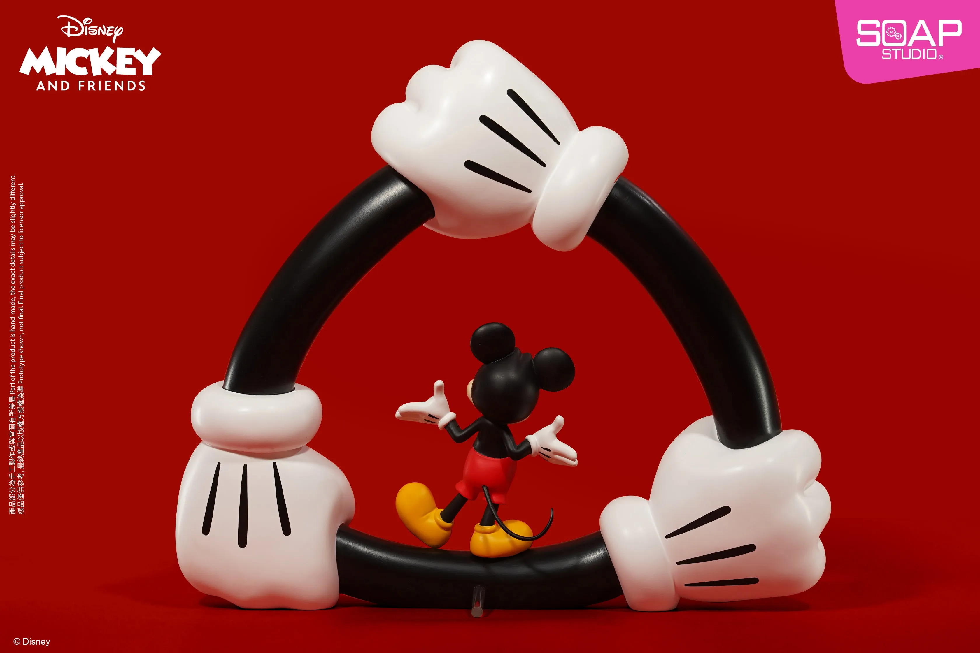 Soap Studio DY033 Disney Mickey Mouse Hand In Hand Statue