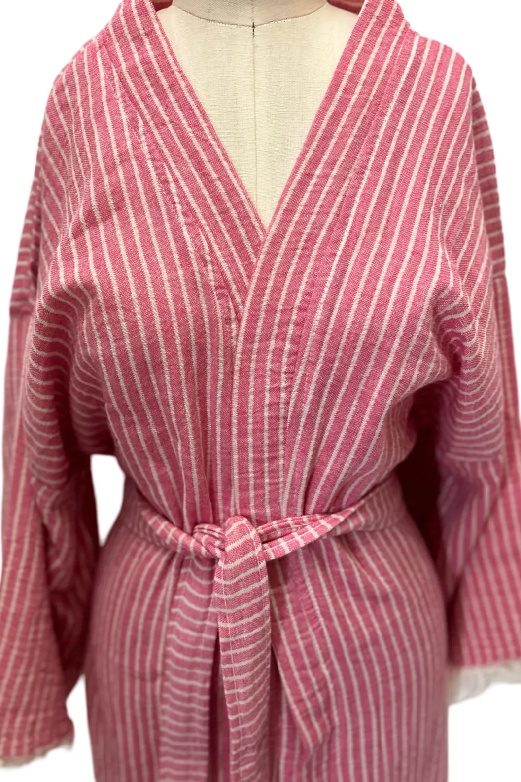 Striped Robe in Red