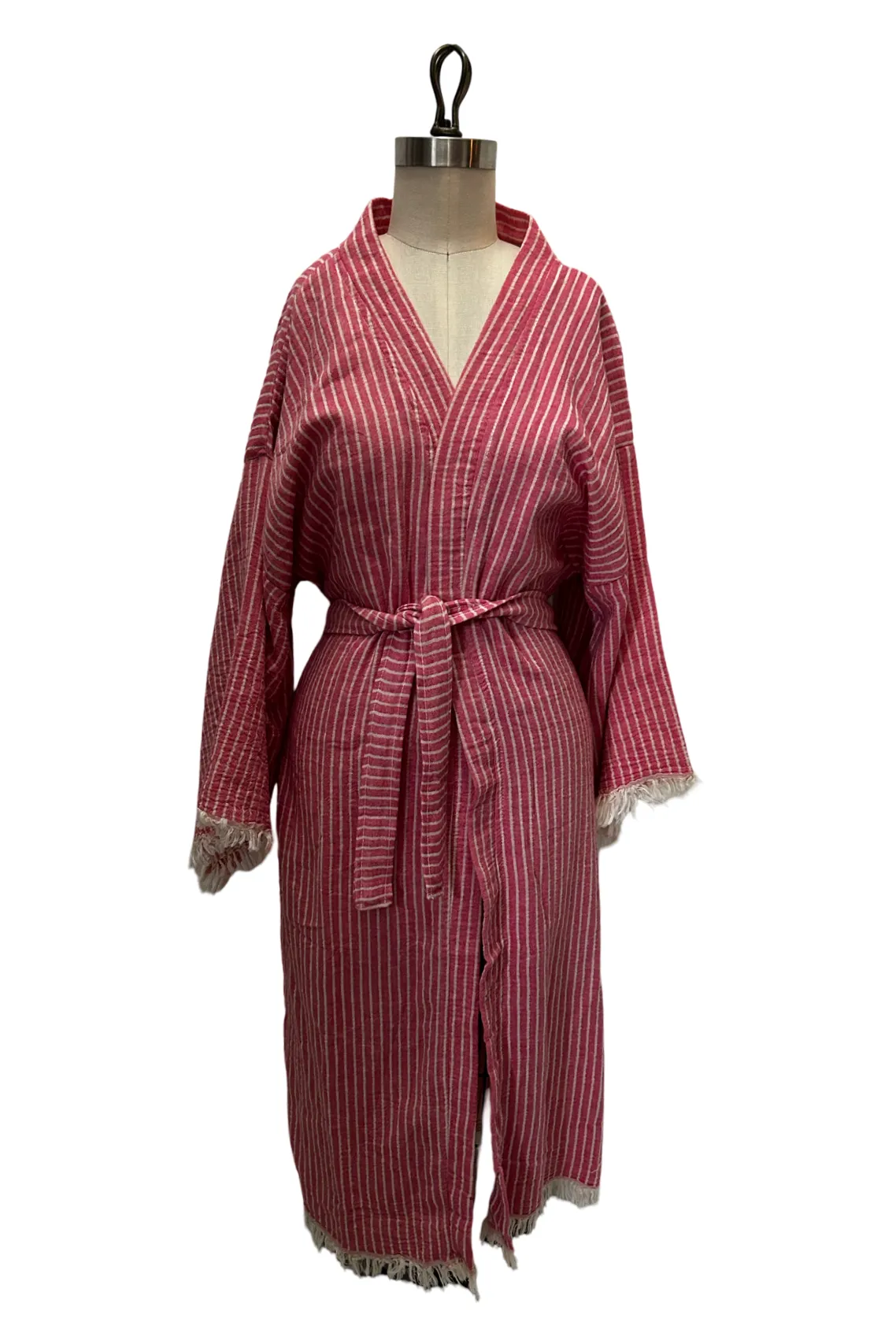 Striped Robe in Red