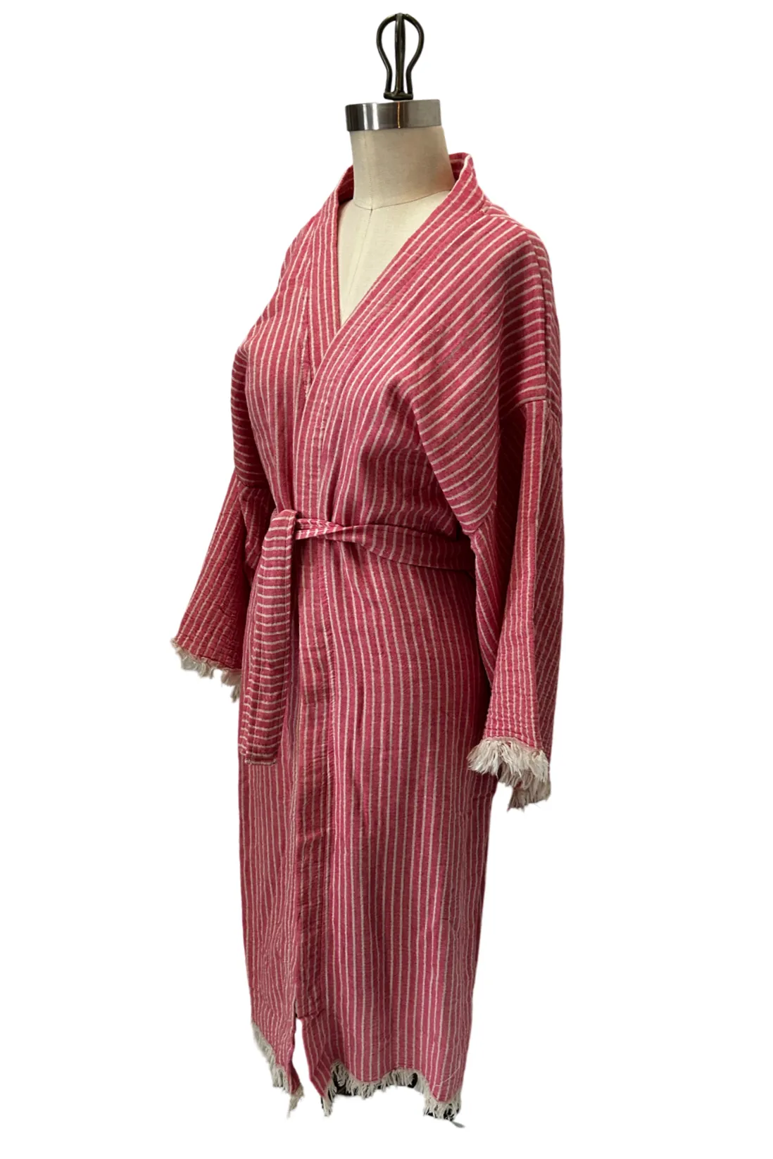 Striped Robe in Red