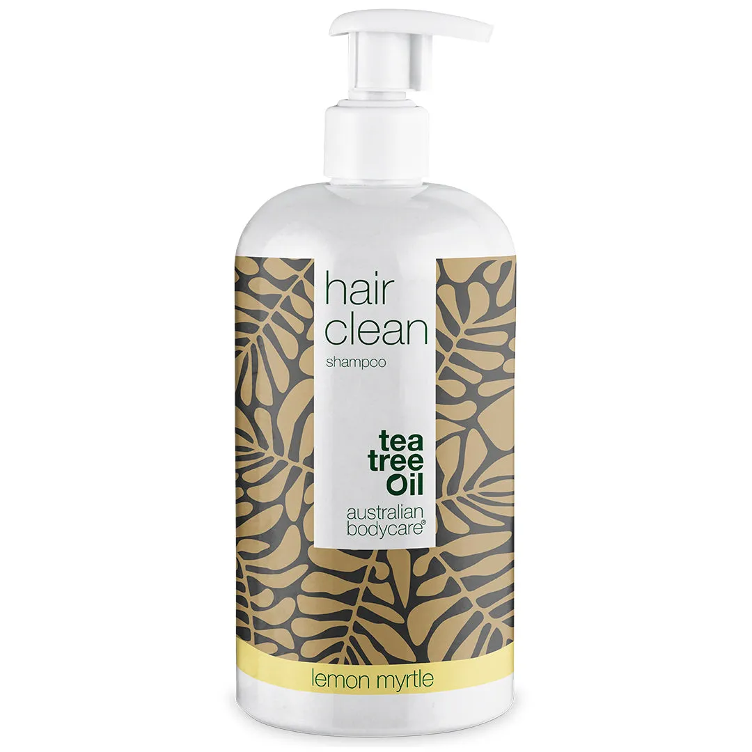 Tea Tree Oil dandruff shampoo against dry and itchy scalp — Tea Tree Shampoo for daily care and prevention of dandruff, flaky scalp and spots on scalp