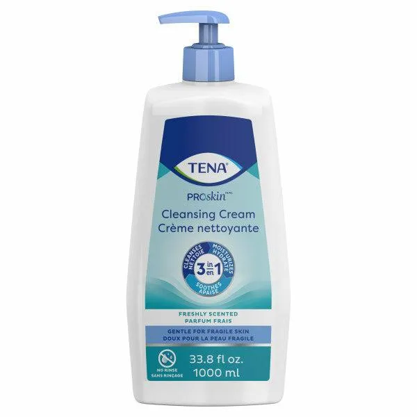 TENA ProSkin Cleansing Cream Rinse-Free Body Wash - Alternative to Soap and Water