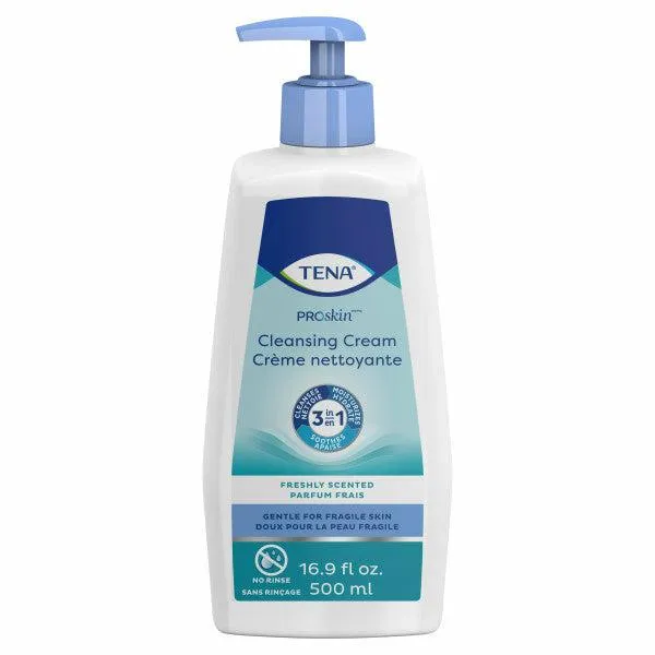 TENA ProSkin Cleansing Cream Rinse-Free Body Wash - Alternative to Soap and Water