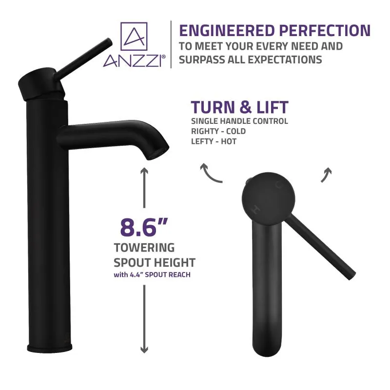 Valle Single Hole Single Handle Bathroom Faucet