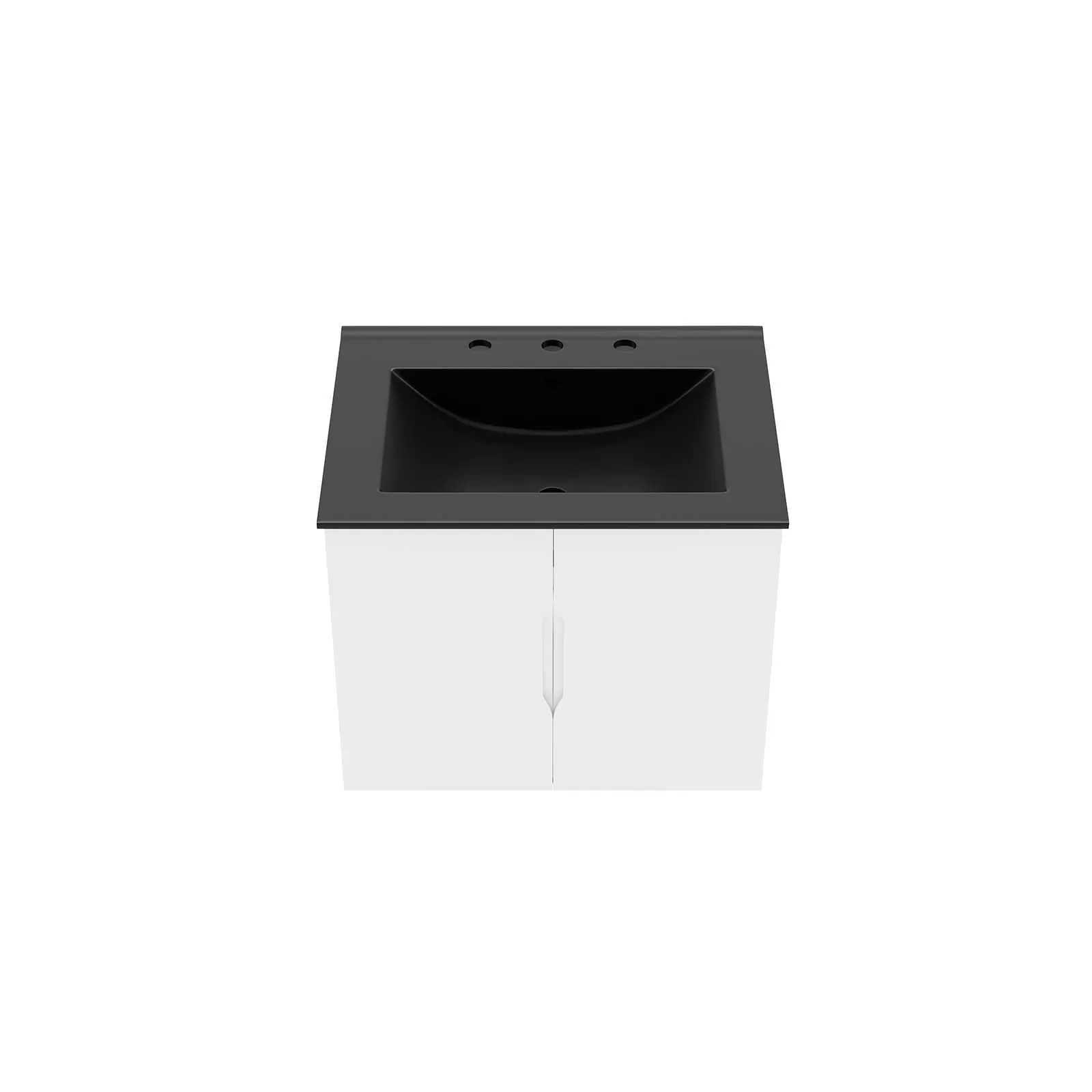 Vitality 24" Bathroom Vanity White Black EEI-5782-WHI-BLK