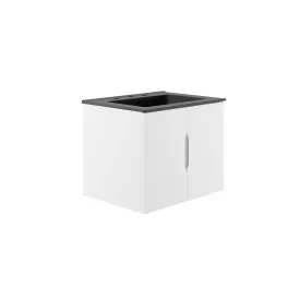 Vitality 24" Bathroom Vanity White Black EEI-5782-WHI-BLK